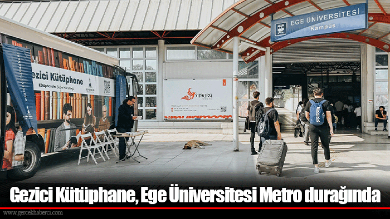 Gezici Kütüphane, Ege Üniversitesi Metro durağında