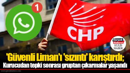 'Güvenli Liman'ı 'sızıntı' karıştırdı; Kurucudan tepki sonrası gruptan çıkarmalar yaşandı