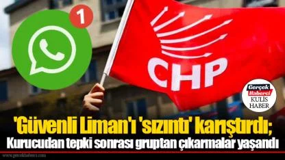 'Güvenli Liman'ı 'sızıntı' karıştırdı; Kurucudan tepki sonrası gruptan çıkarmalar yaşandı