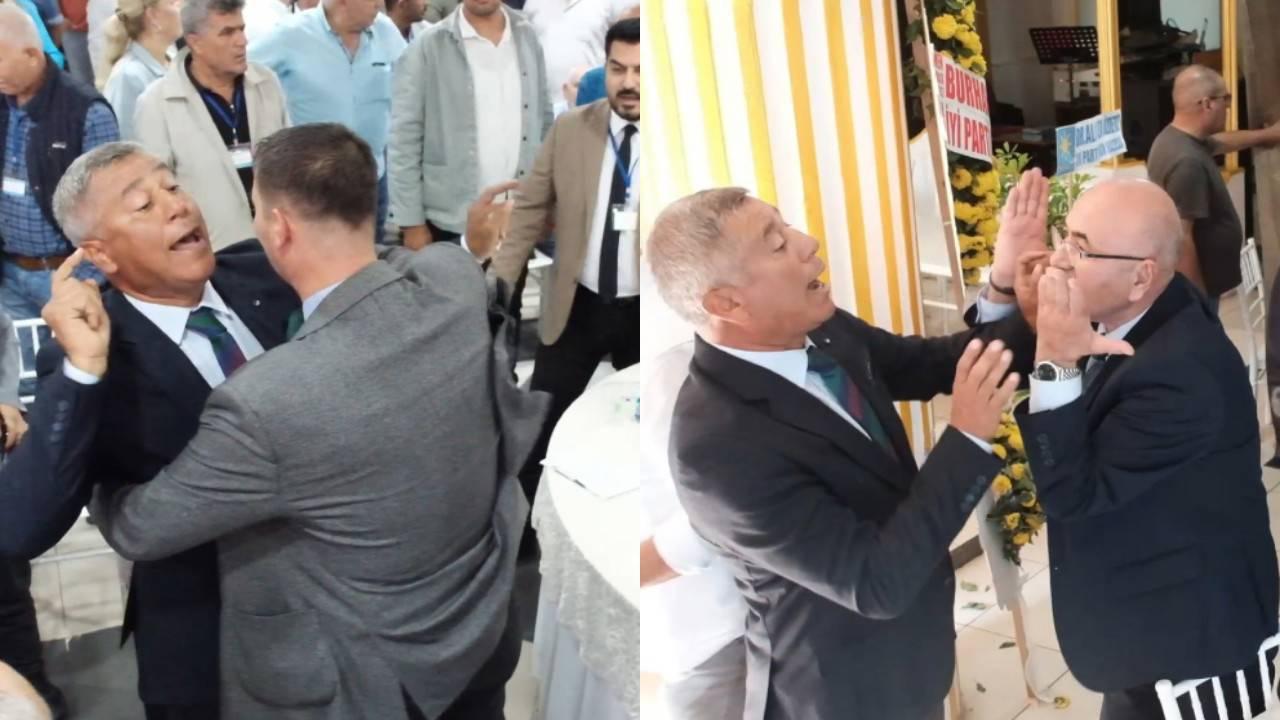 İYİ Parti Tarsus 4. Olağan İlçe Kongresi&#039;nde kavga