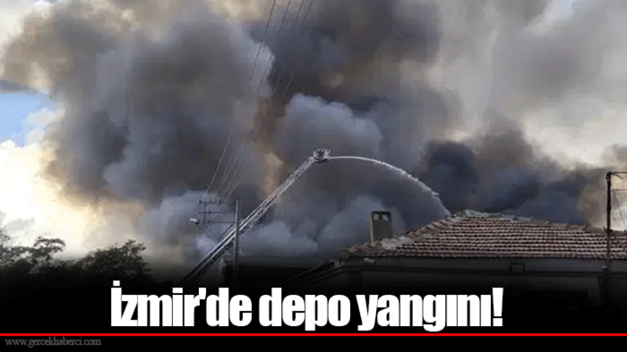 İzmir&#039;de depo yangını!