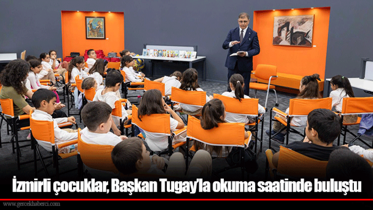 İzmirli çocuklar, Başkan Tugay’la okuma saatinde buluştu