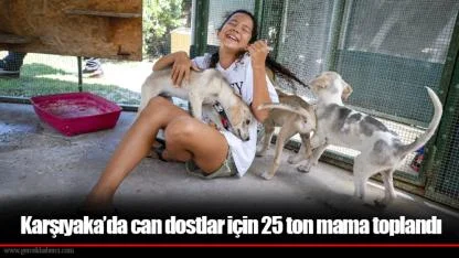 Karşıyaka’da can dostlar için 25 ton mama toplandı