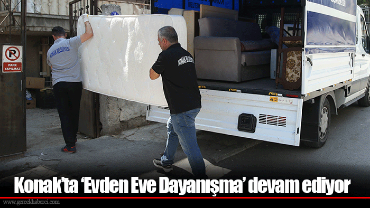 Konak’ta ‘Evden Eve Dayanışma’ devam ediyor