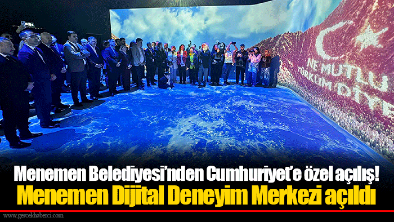 Menemen Belediyesi’nden Cumhuriyet’e özel açılış!