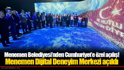 Menemen Belediyesi’nden Cumhuriyet’e özel açılış!