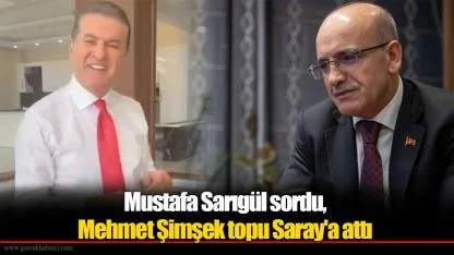 Mustafa Sarıgül sordu, Mehmet Şimşek topu Saray'a attı