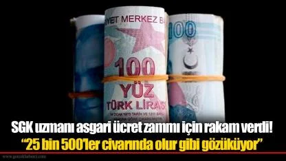 SGK uzmanı asgari ücret zammı için rakam verdi!