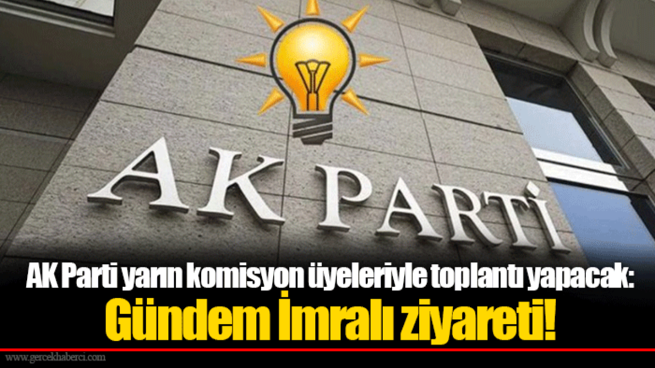 AK Parti yarın komisyon üyeleriyle toplantı yapacak: Gündem İmralı ziyareti!