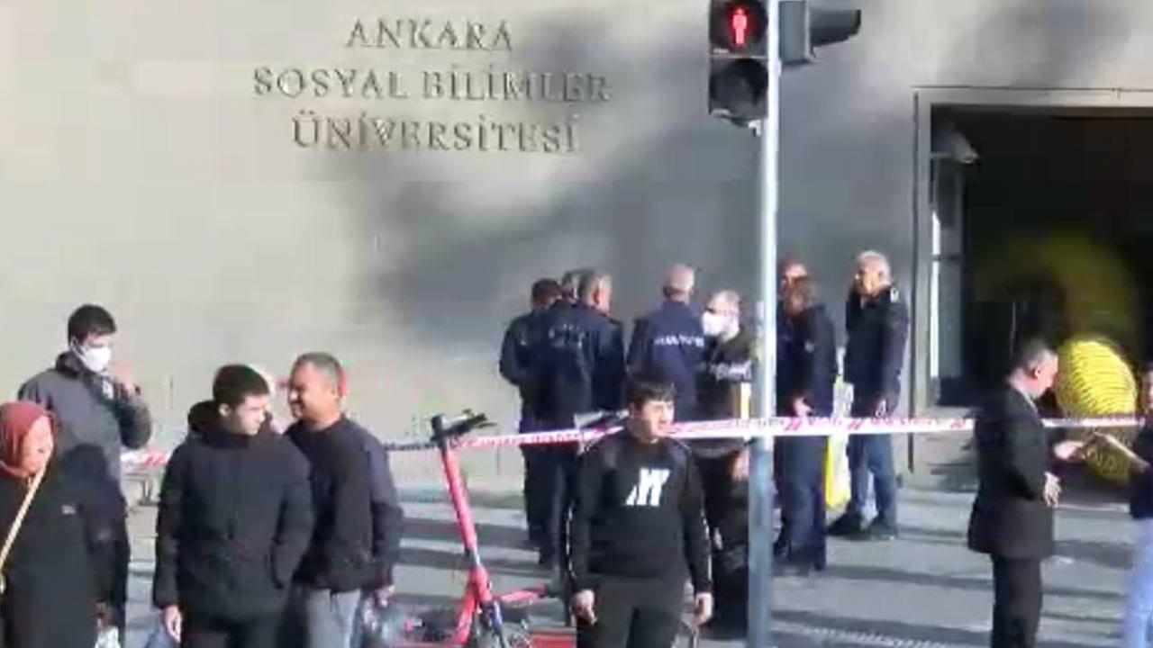 Ankara Sosyal Bilimler Üniversitesi&#039;nde patlama