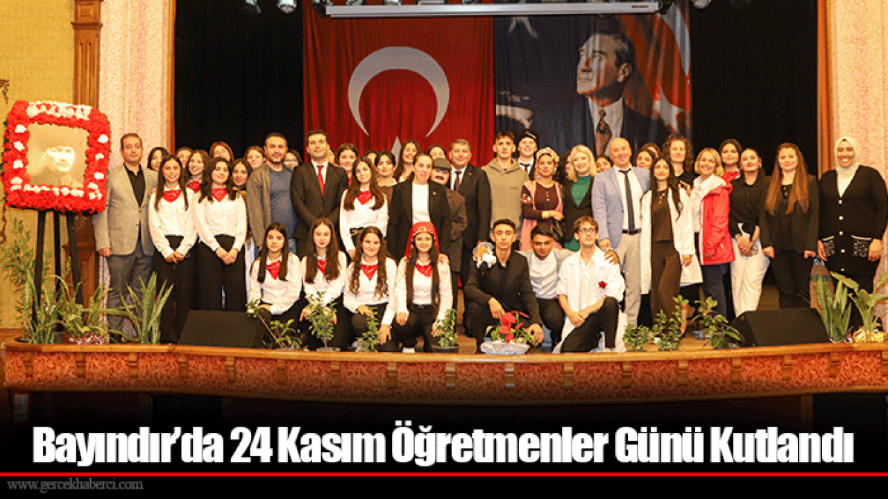 Bayındır’da 24 Kasım Öğretmenler Günü Kutlandı