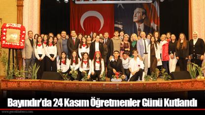 Bayındır’da 24 Kasım Öğretmenler Günü Kutlandı