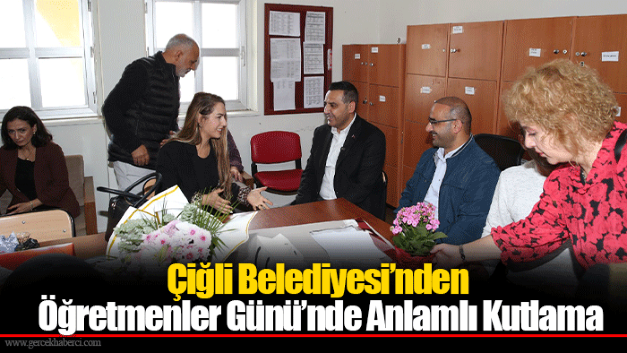 Çiğli Belediyesi’nden Öğretmenler Günü’nde Anlamlı Kutlama