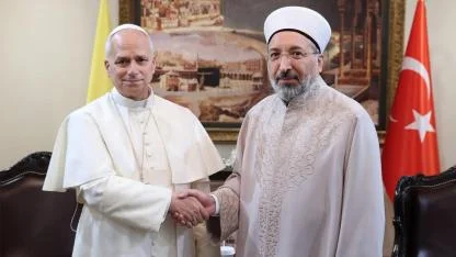 Diyanet İşleri Başkanı Arpaguş, Papa 14. Leo ile görüştü