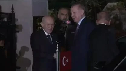 Erdoğan ve Bahçeli arasındaki görüşme başladı