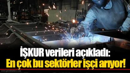 İŞKUR verileri açıkladı: En çok bu sektörler işçi arıyor!