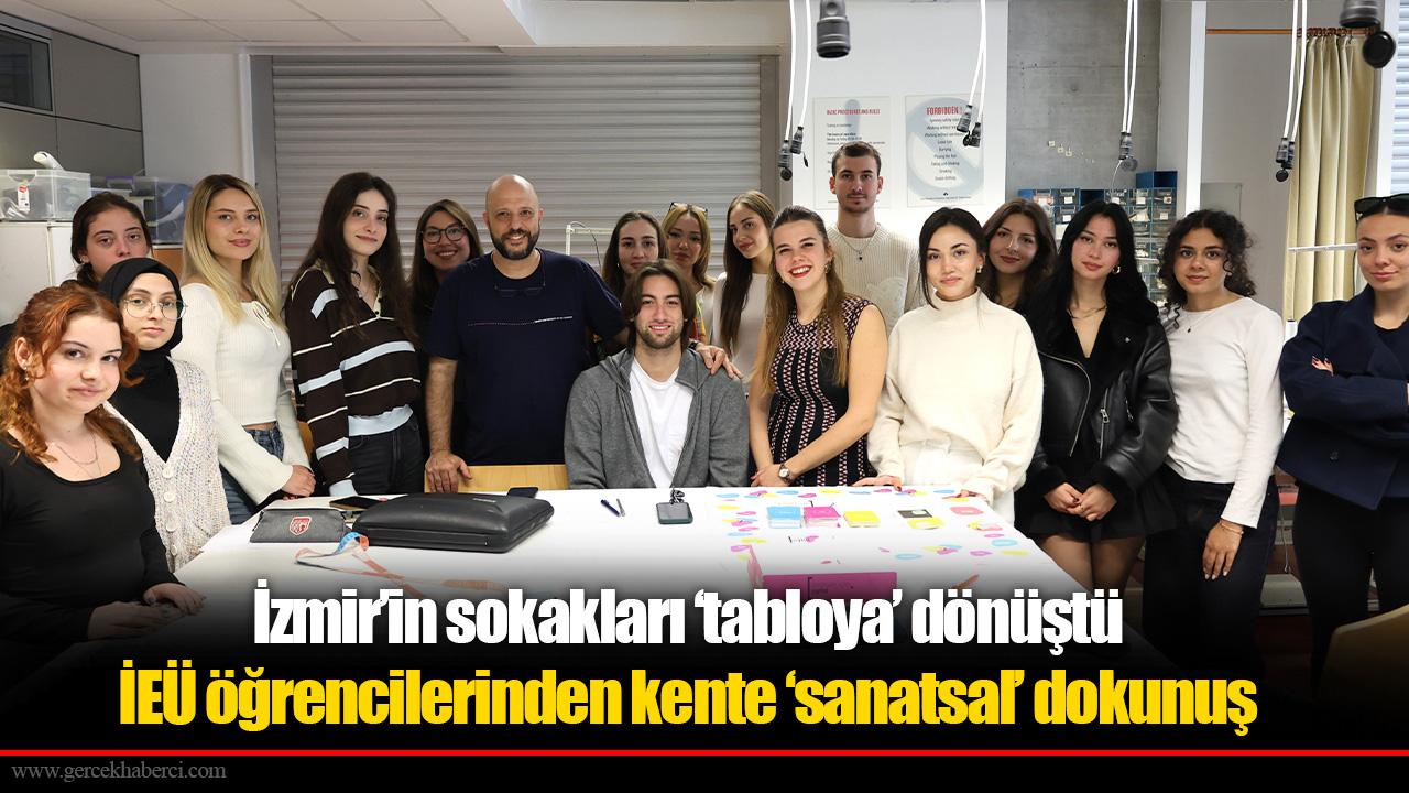 İzmir’in sokakları ‘tabloya’ dönüştü