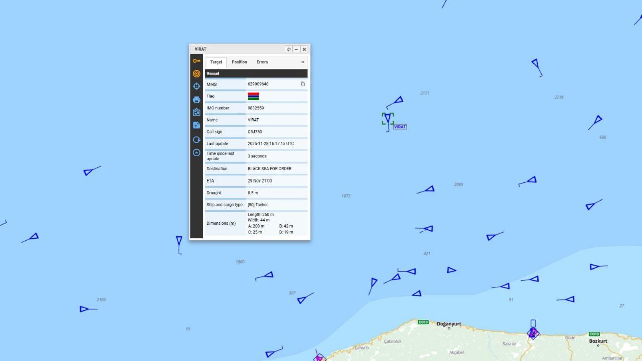 Karadeniz&#039;de ne oluyor? Bu kez de Kastamonu açıklarında gemi isabet aldığını bildirdi...