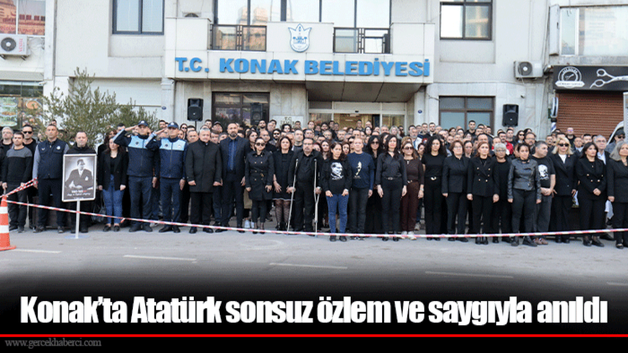 Konak’ta Atatürk sonsuz özlem ve saygıyla anıldı