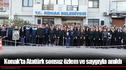 Konak’ta Atatürk sonsuz özlem ve saygıyla anıldı
