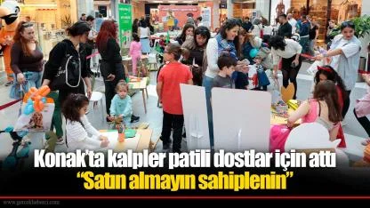 Konak’ta kalpler patili dostlar için attı