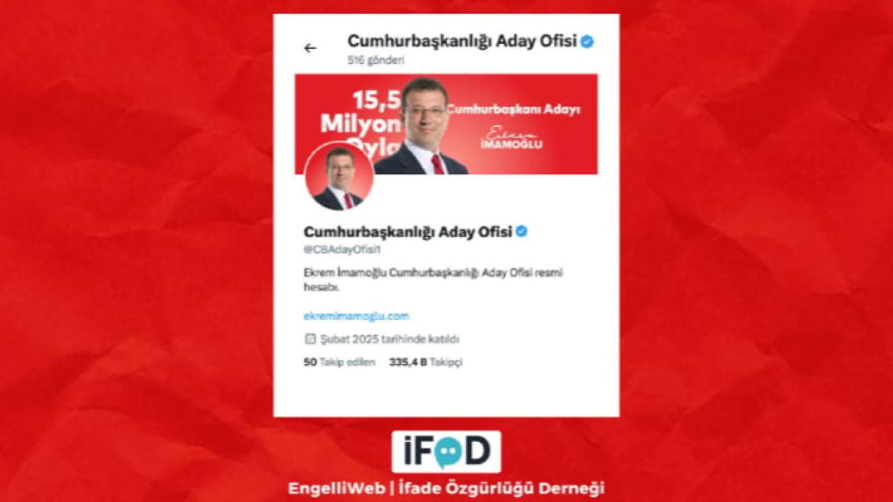 Kullanıcı adı değiştirilmişti: İmamoğlu&#039;nun X hesabı için bir erişim engeli daha