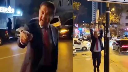 Mustafa Sarıgül, Ankara'nın viral olan tabelasında barfiks çekti