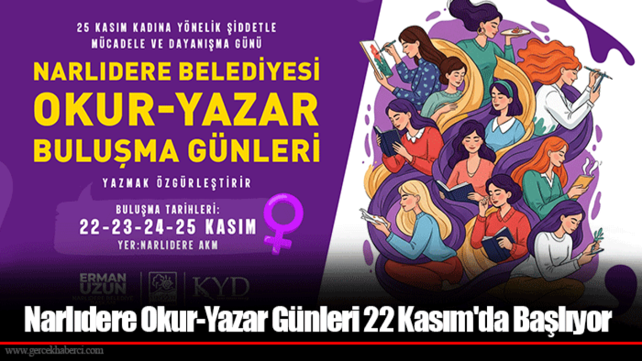Narlıdere Okur-Yazar Günleri 22 Kasım&#039;da Başlıyor