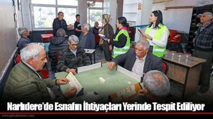 Narlıdere’de Esnafın İhtiyaçları Yerinde Tespit Ediliyor