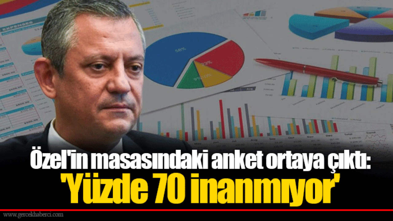 Özel&#039;in masasındaki anket ortaya çıktı: &#039;Yüzde 70 inanmıyor&#039;
