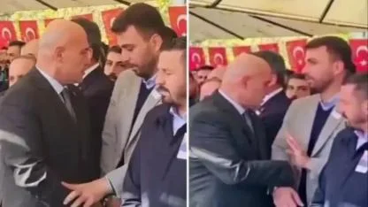 Şehit cenazesinde vekiller arasında gerginlik