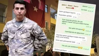 Şehit olmadan saatler önce kız kardeşine yazdığı WhatsApp mesajı ortaya çıktı