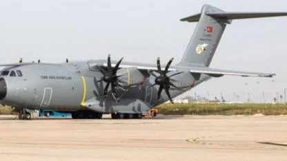 TSK'ya Ait Kargo Uçağı Gürcistan'da Düştü