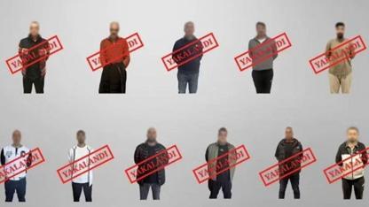 Ulusal seviye ve kırmızı bültenle aranan 11 kişi yakalandı