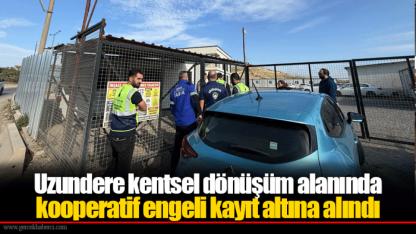 Uzundere kentsel dönüşüm alanında kooperatif engeli kayıt altına alındı