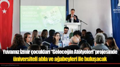 Yuvamız İzmir çocukları “Geleceğin Atölyeleri” projesinde üniversiteli abla ve ağabeyleri ile buluşacak