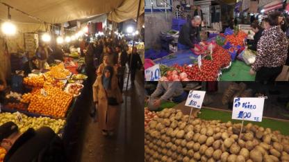 Akşam pazarında asgari ücret ve emekli aylığı isyanı: Açız aç, baştakiler utansın!