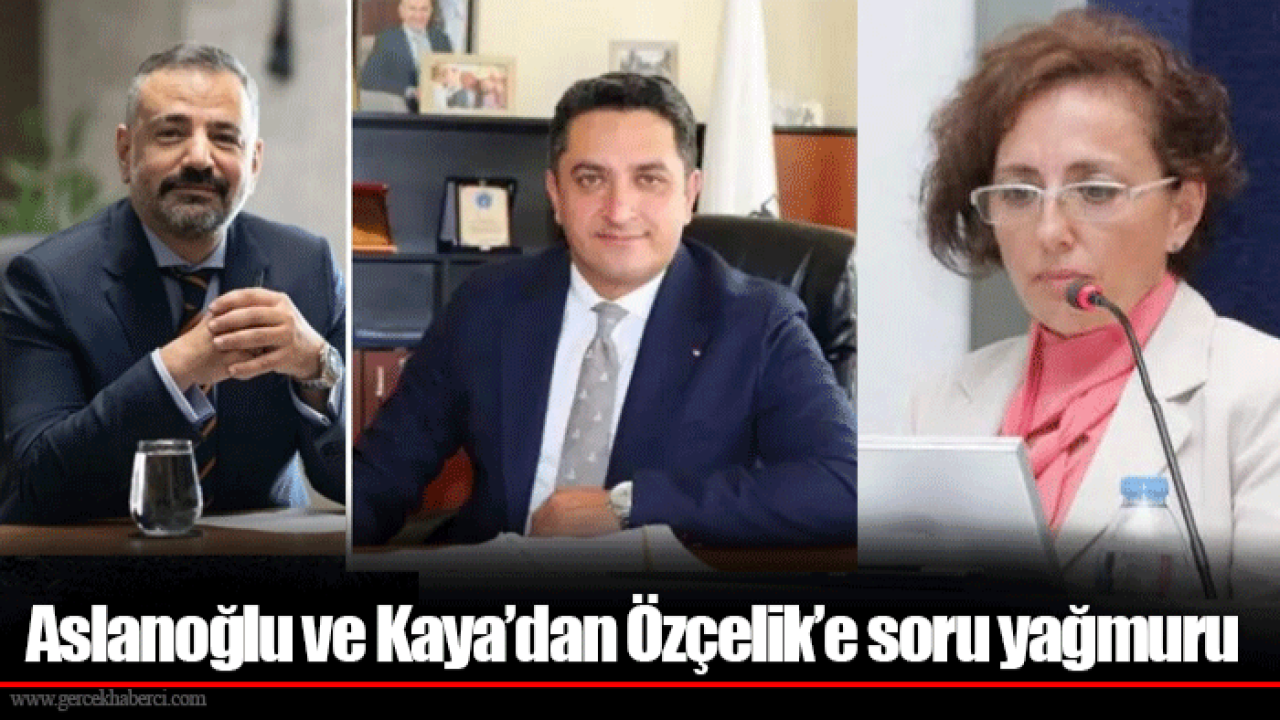 Aslanoğlu ve Kaya’dan Özçelik’e soru yağmuru