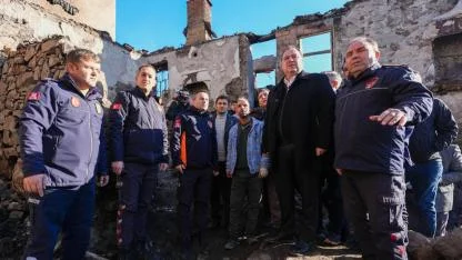 Besim Dutlulu’dan Yangın Mağduru Aileye Destek Ziyareti