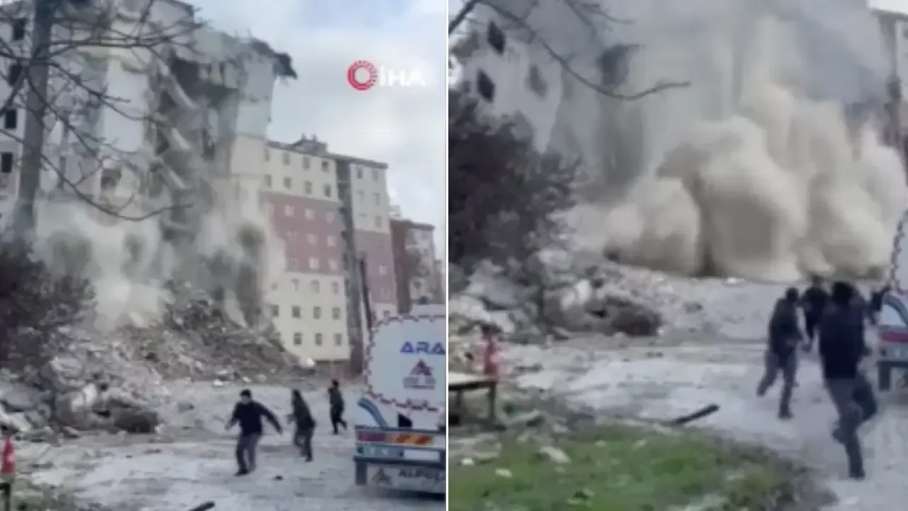 Beylikdüzü'nde bina çöktü: Çocuklar son anda kurtuldu!