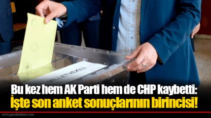 Bu kez hem AK Parti hem de CHP kaybetti: İşte son anket sonuçlarının birincisi!