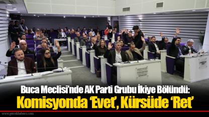Buca Meclisi’nde AK Parti Grubu İkiye Bölündü: Komisyonda ‘Evet’, Kürsüde ‘Ret’