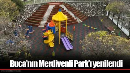 Buca’nın Merdivenli Park’ı yenilendi