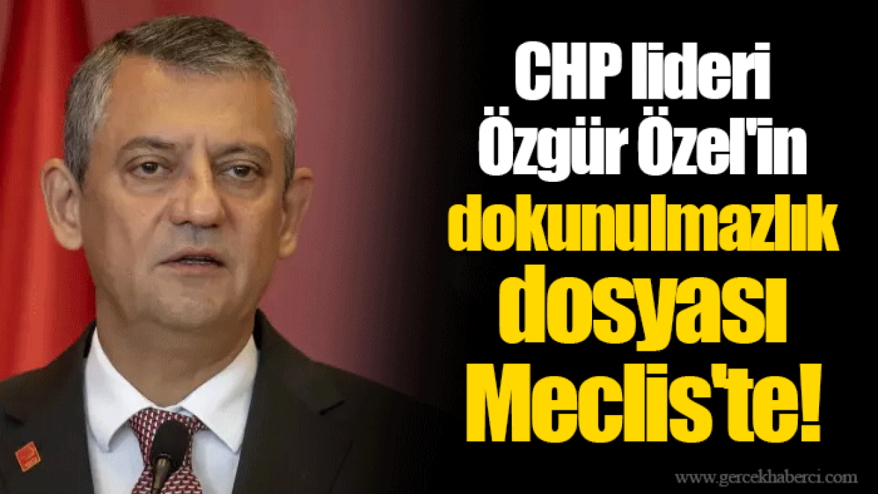 CHP lideri Özgür Özel&#039;in dokunulmazlık dosyası Meclis&#039;te!