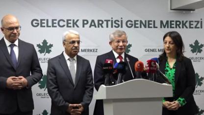 DEM Parti'den Davutoğlu'na ziyaret: "Siyasi mutabakat ve toplumsal uzlaşı" vurgusu
