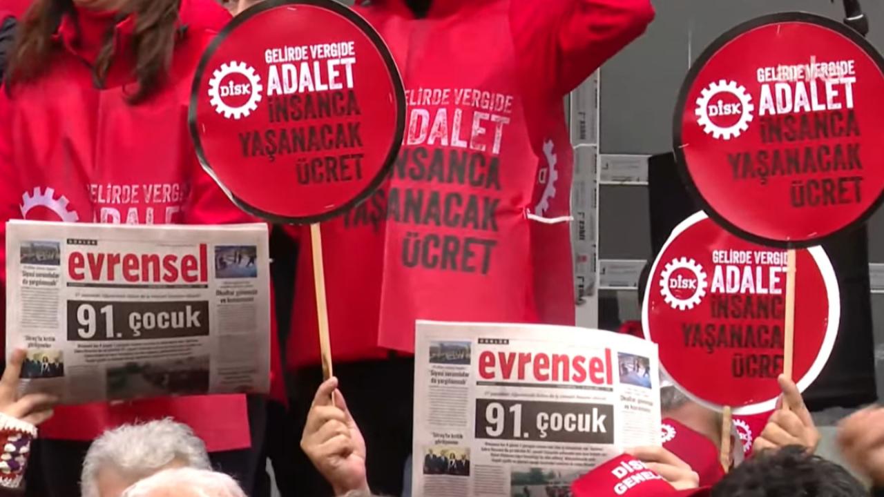 DİSK'ten asgari ücret tepkisi: Açlık sınırının bile altındaki rakamı kabul etmiyoruz