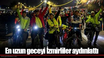En uzun geceyi İzmirliler aydınlattı