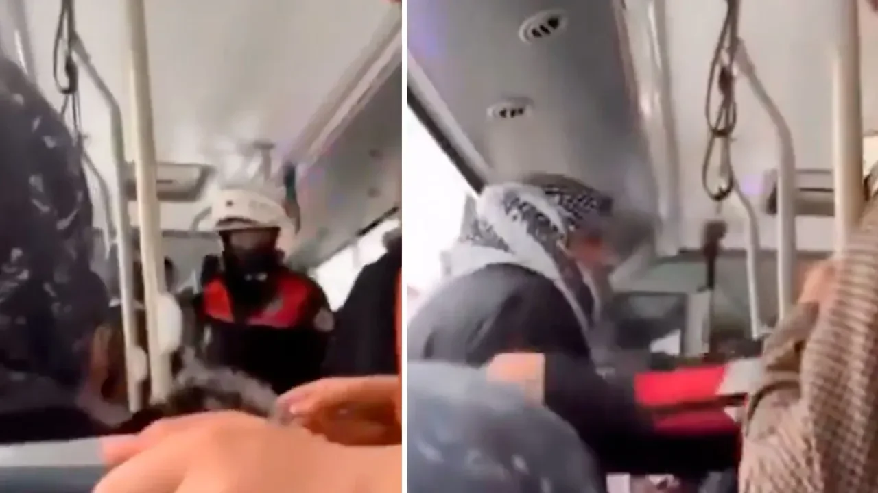 Erdoğan&#039;a hakaret ettiği öne sürülen şahıs otobüste gözaltına alındı