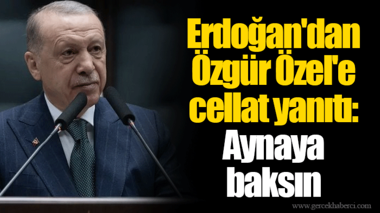 Erdoğan&#039;dan Özgür Özel&#039;e cellat yanıtı: Aynaya baksın