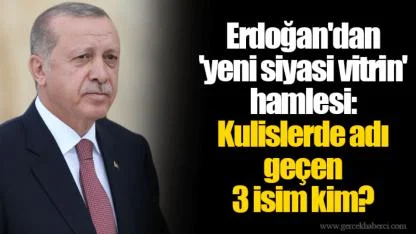 Erdoğan'dan 'yeni siyasi vitrin' hamlesi: Kulislerde adı geçen 3 isim kim?